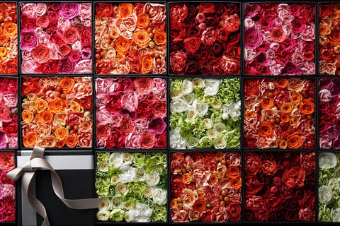 Floral Art - Roses In The Box - Large Art Prints