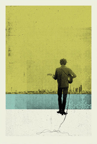 Music and Musicians Collection - Bob Dylan Retro Poster - Posters
