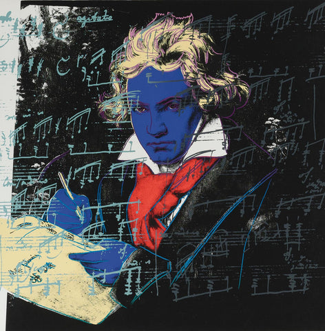 Beethoven - Canvas Prints by Andy Warhol