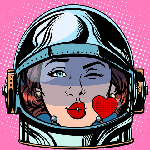 Pop Art - Space Girl - Art Prints