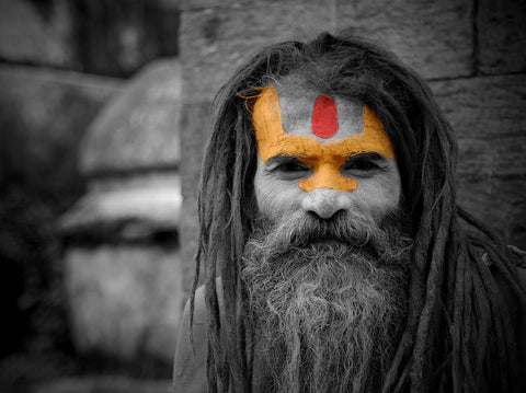 Varanasi Sadhu - Canvas Prints by Jeffry Juel