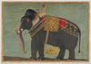 Indian Miniature Art - The Elephant "Alam-Guman Gajraj'' - Canvas Prints