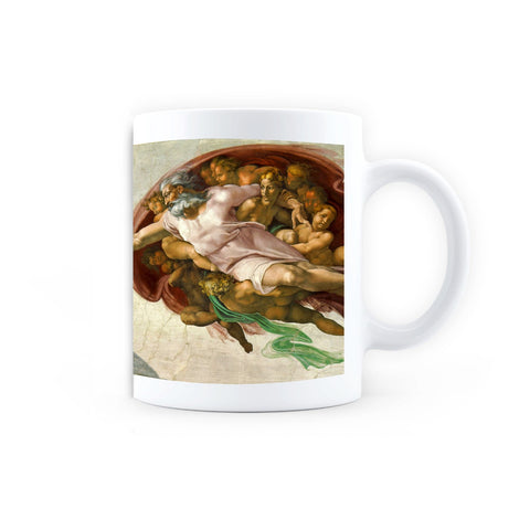 Coffee Mug - Art Collection - Creation Of Adam Painting By Michelangelo by Michelangelo