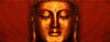 Meditating Buddha Red - Posters