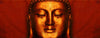 Meditating Buddha Red - Framed Prints