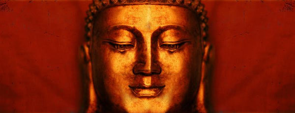 Meditating Buddha Red - Posters