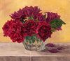 Tallenge Floral Art Collection - Classic Painting - Roses In A Glass Bowl - Posters