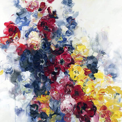 Tallenge Floral Art Collection - Contemporary Painting - Floral Burst - Art Prints