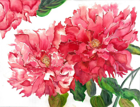 Tallenge Floral Art Collection - Contemporary Painting - Passion - Large Art Prints by Lilly Milton