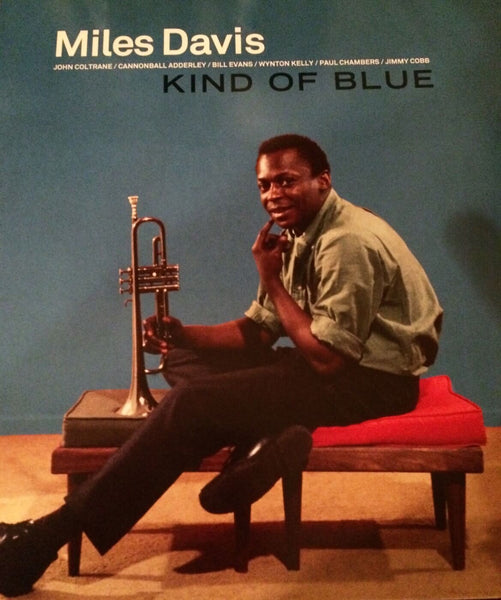 Tallenge Music Collection - Jazz Legends - Miles Davis - Kind Of Blue - Album Cover Art - Life Size Posters