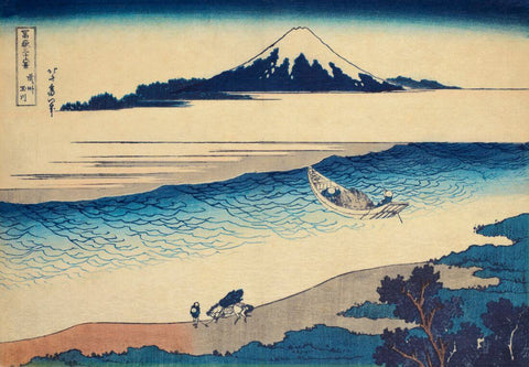 Tama River In Musashi Province (Bushu Tamagawa) - Thirty-six Views Of Mt Fuji - Katsushika Hokusai - Japanese Woodcut Painting - Canvas Prints