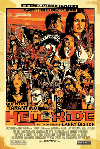 Tallenge Hollywood Collection - Movie Poster - Tarantino - Hell Ride - Large Art Prints by Joel Jerry