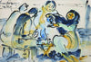 Tea Shop - Ramkinkar Baij - Bengal School Indian Painting - Large Art Prints