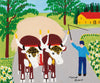 Team Of Oxen - Maud Lewis - Large Art Prints