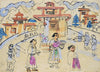 Temple - Benode Behari Mukherjee - Bengal School Indian Painting - Canvas Prints