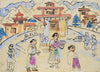 Temple - Benode Behari Mukherjee - Bengal School Indian Painting - Framed Prints