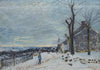 Temps de neige à Veneux-Nadon - Large Art Prints