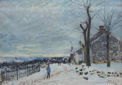 Temps de neige à Veneux-Nadon by Alfred Sisley