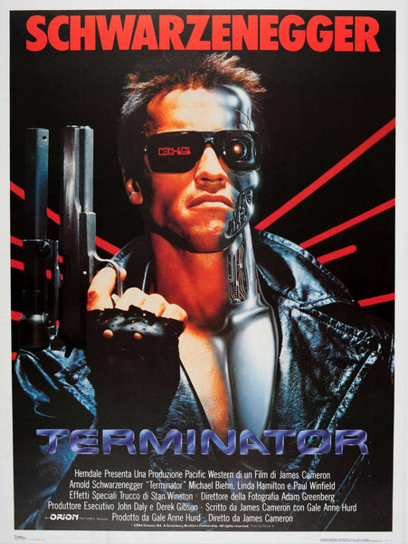 Terminator - Arnold Schwarzenegger - Hollywood Classic Movie Poster - Art Prints