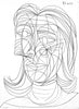 Head Of A Woman (Tête de Femme) – Pablo Picasso Painting - Framed Prints