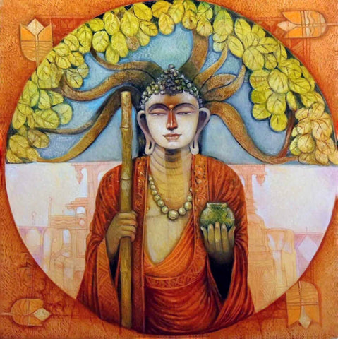 Thagata Buddha - Canvas Prints by Anzai