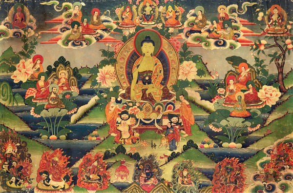 Thangka Paintings - Buddha Shakyamuni - Canvas Prints