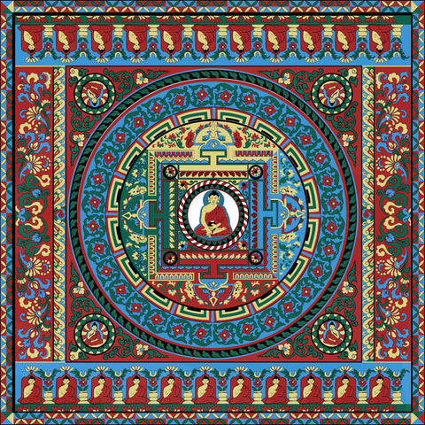 Thanka - A Tibetan Buddhist Painting - Canvas Prints by James Britto
