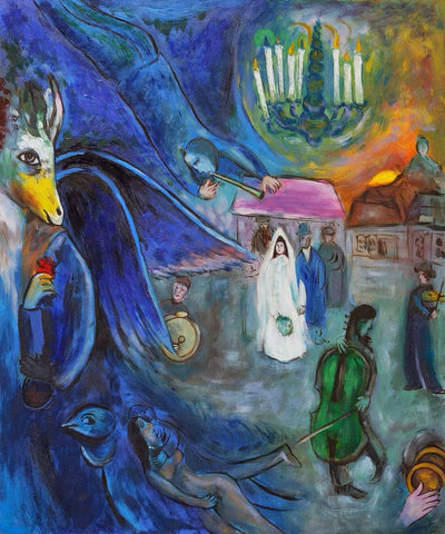 The Wedding Candles (Les Bougies De Mariage) - Marc Chagall by Marc Chagall