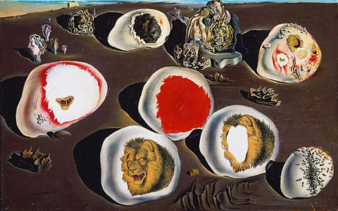 The Accommodations Of Desire ( Las acomodaciones del deseo ) - Salvador Dali Painting - Surrealism Art - Canvas Prints by Salvador Dali