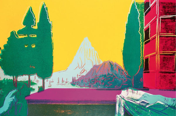 The Annunciation (Details Of Renaissance Paintings Series, Leonardo da Vinci, Yellow) - Andy Warhol - Pop Art Print - Art Prints
