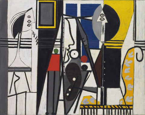 The Artist And His Model (Lartiste et Son Modèle) – Pablo Picasso Painting by Pablo Picasso