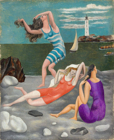 The Bathers (Les baigneuses) – Pablo Picasso Painting by Pablo Picasso