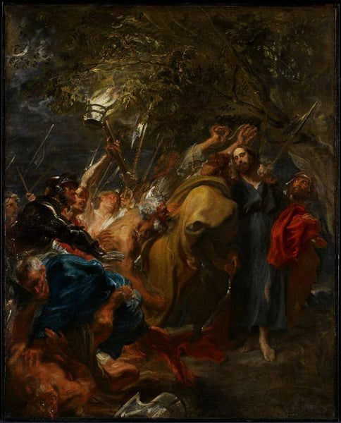The Betrayal Of Christ - Anthony van Dyck - Christian Art Painting - Framed Prints