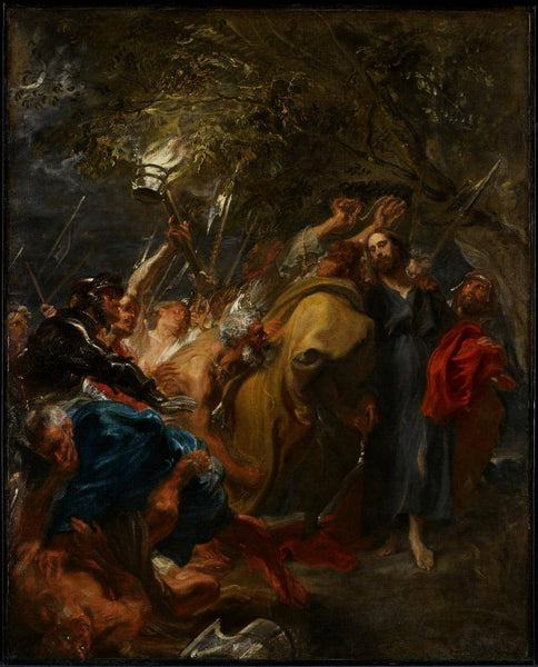 The Betrayal Of Christ - Anthony van Dyck - Christian Art Painting - Life Size Posters