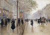 The Big Boulevard (Grands Boulevard) - Jean Béraud Painting - Framed Prints
