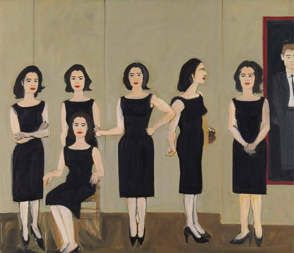 The Black Dress - Contemporary Art Painting - Canvas Prints