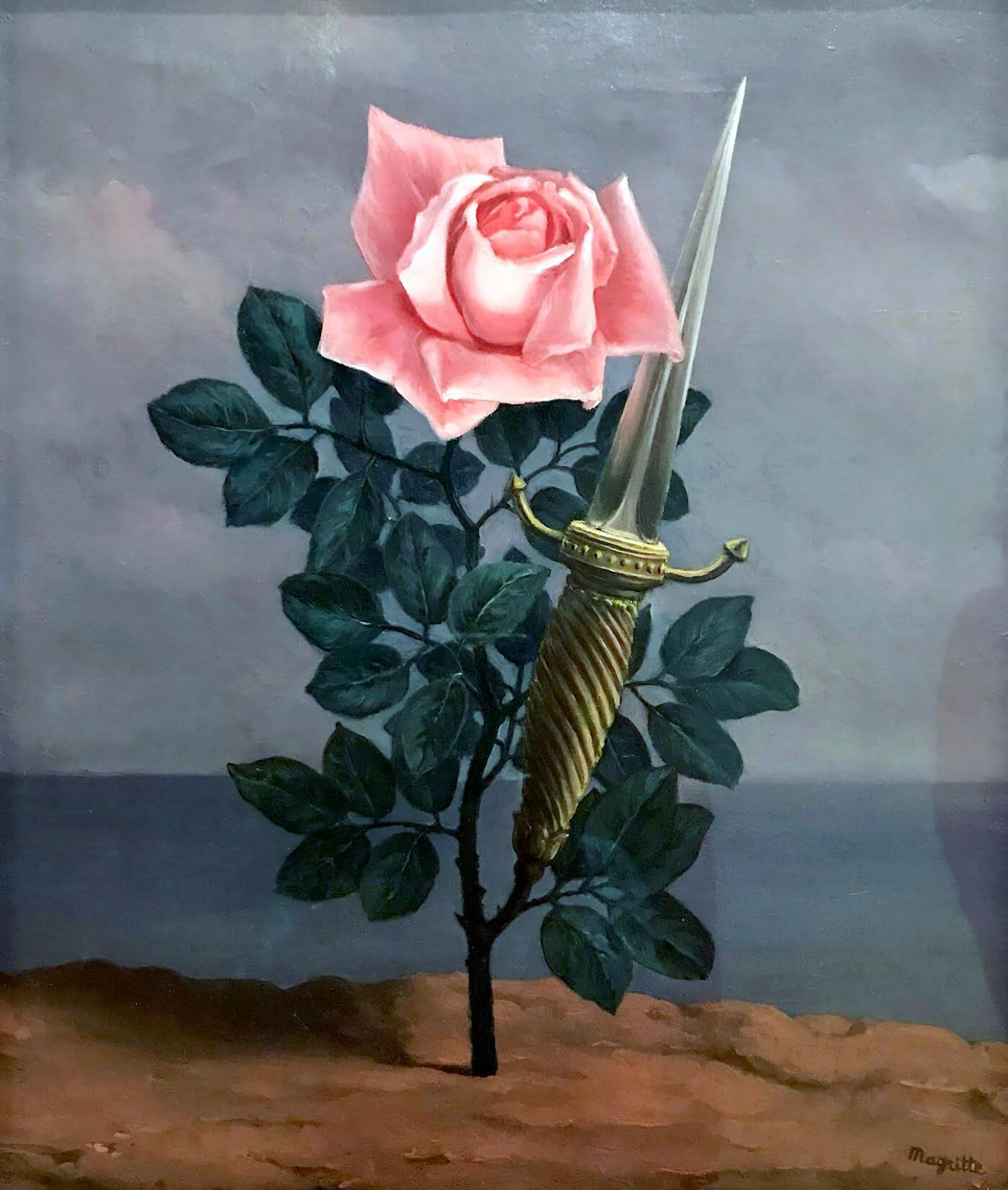 The blow to the heart (Le coup au coeur) – René Magritte Painting