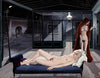 The Blue Sofa (Le Canape Bleu) - Paul Delvaux Painting - Surrealism Painting - Framed Prints