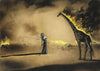 The Burning Giraffe - Salvador Dali - Surrealist Painting - Framed Prints