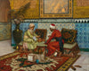 The Card Party (La Partie De Cartes) - Rudolf Ernst - Orientalist Art Painting - Framed Prints