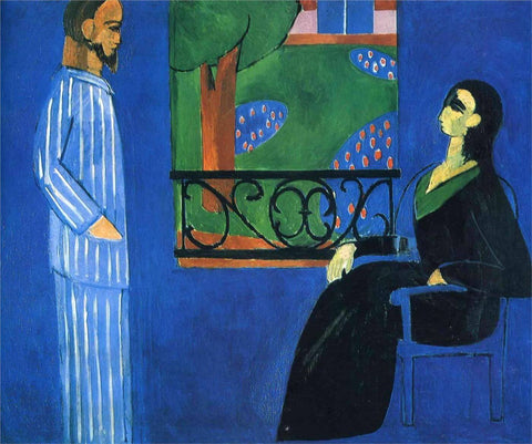 The Conversation - Henri Matisse - Post-Impressionist Art Painting - Framed Prints