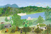 The Deep River - Grandma Moses (Anna Mary Robertson) - Folk Art Painting II - Posters