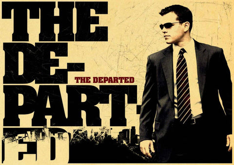 The Departed - Matt Damon - Martin Scorsese Hollywood English Movie Poster - Posters by Kaiden Thompson
