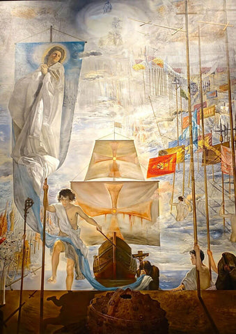 The Discovery of America by Columbus - Salvador Dali Painting by Salvador Dali