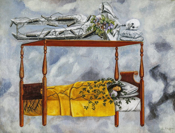 The Dream (The Bed,1940) - Frida Kahlo Painting - Framed Prints
