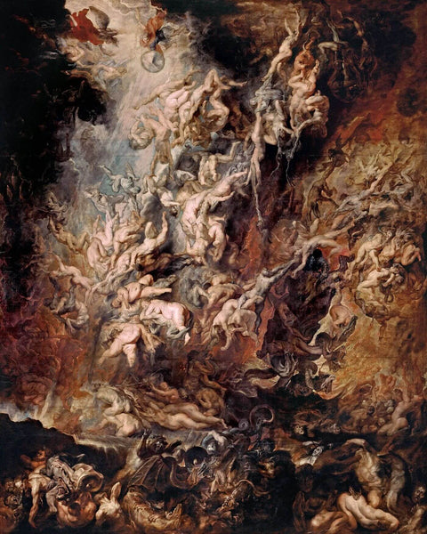 The Fall Of The Damned - Peter Paul Rubens - Framed Prints