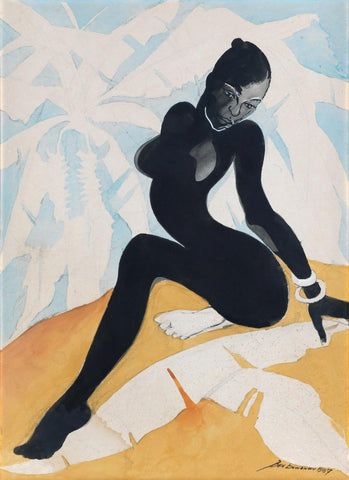 The Female Form - Ben Enwonwu - Canvas Prints
