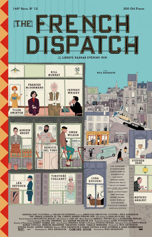 The French Dispatch - Bill Murray - Wes Anderson - Hollywood Movie minimalist Poster - Framed Prints