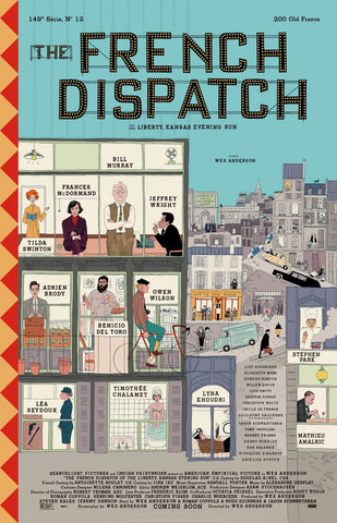 The French Dispatch - Bill Murray - Wes Anderson - Hollywood Movie minimalist Poster - Life Size Posters