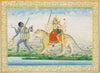 The Goddesses Durga And Kali - 19Th Century - Vintage Indian Miniature Art Painting - Canvas Prints